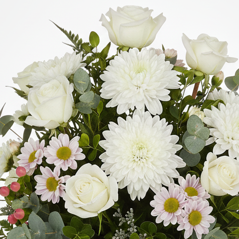 Blush and Ivory Vase Arrangement
