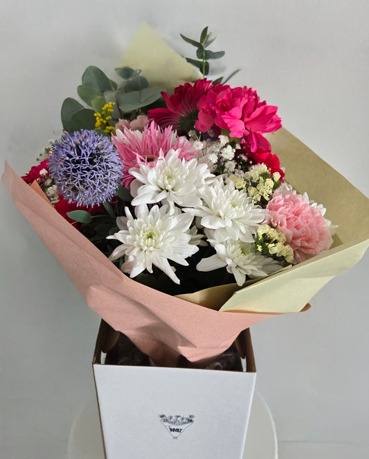 Bright and Cheery Flower Bouquet Signature Hand Tied