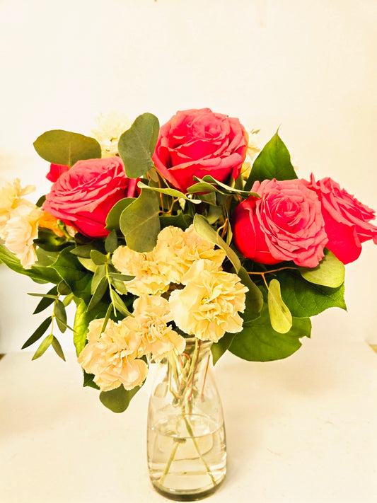 Pretty In Pink Vase Arrangement