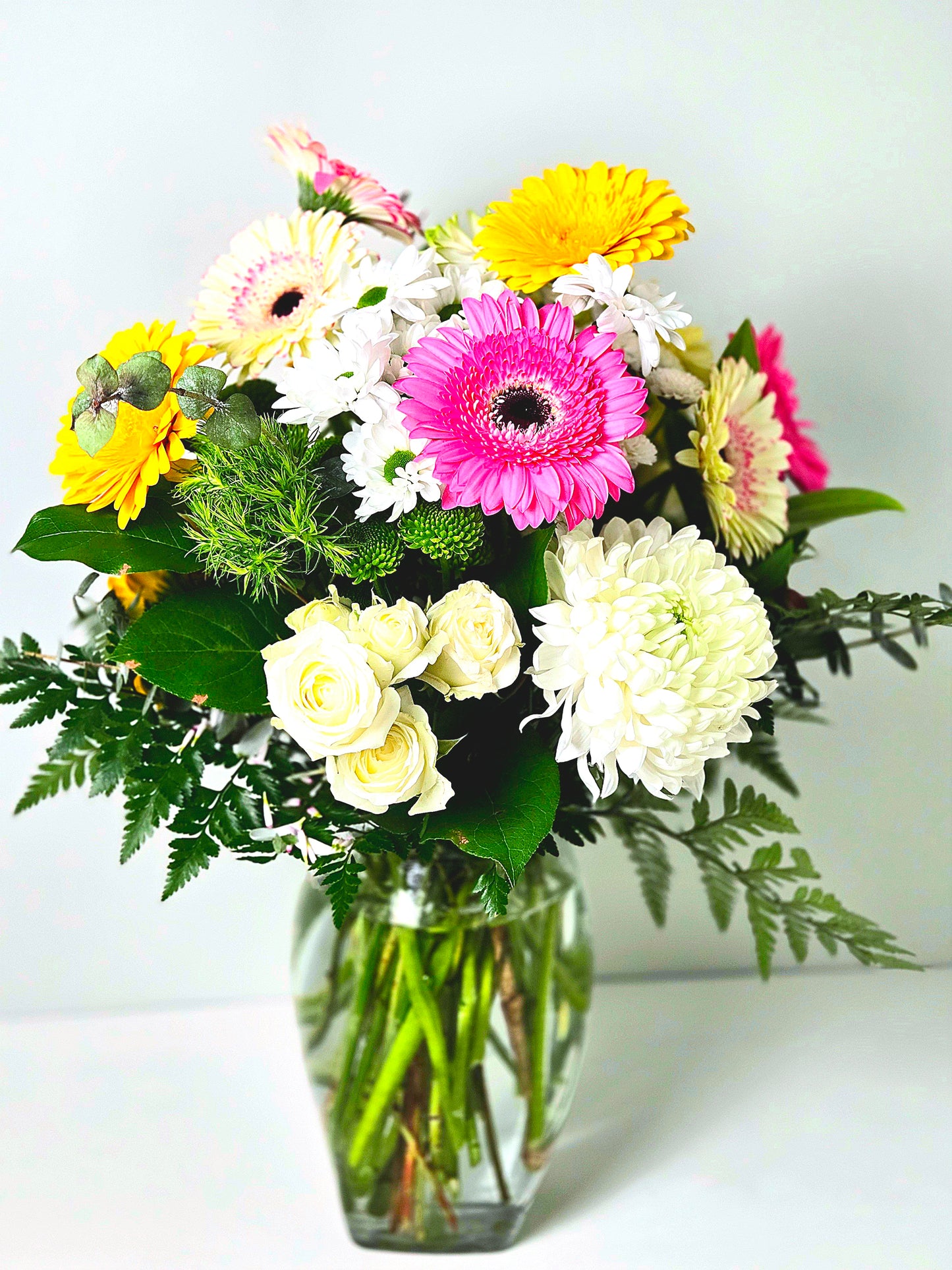 Confetti Garden Signature Celebration Vase Arrangement.