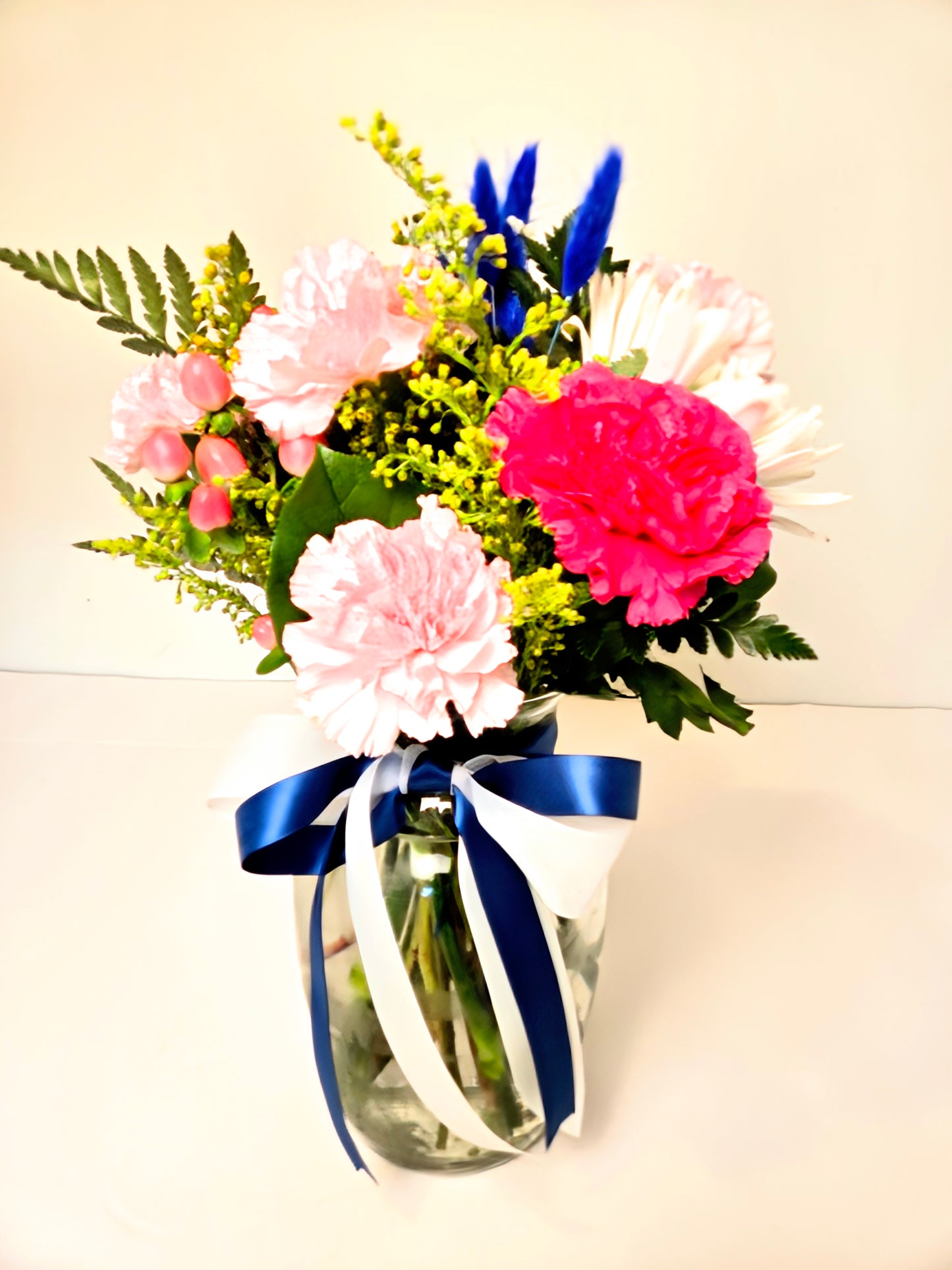Blue Raspberry Vase Arrangement