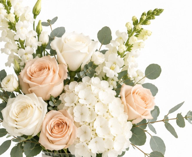 Pretty Pastel Flower Vase Arrangement
