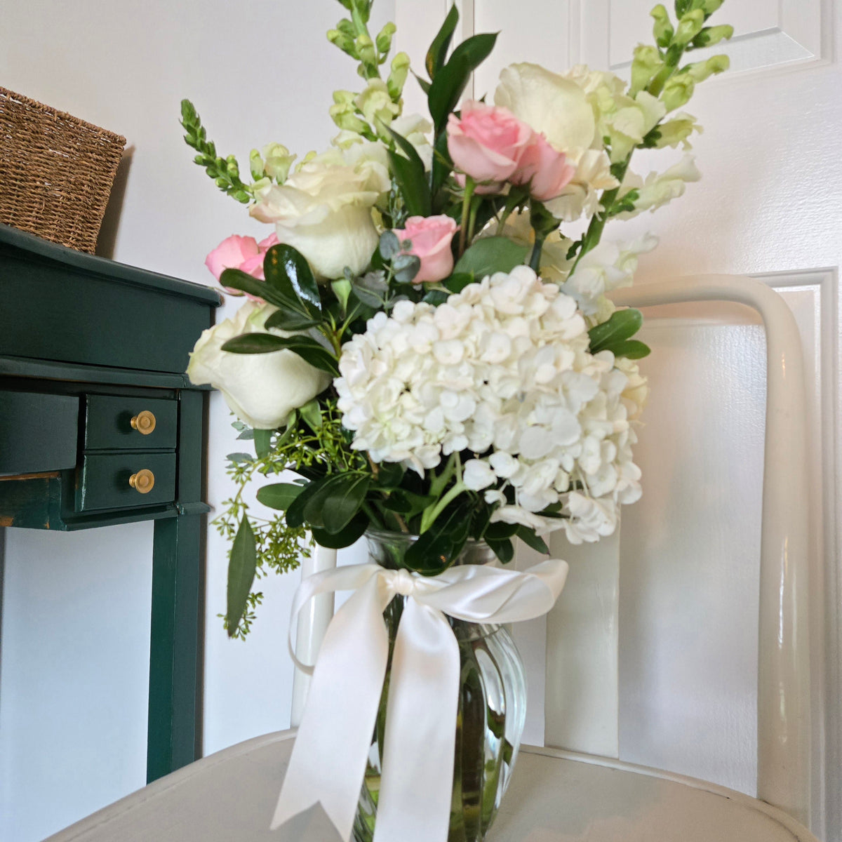 Pretty Pastel Flower Vase Arrangement