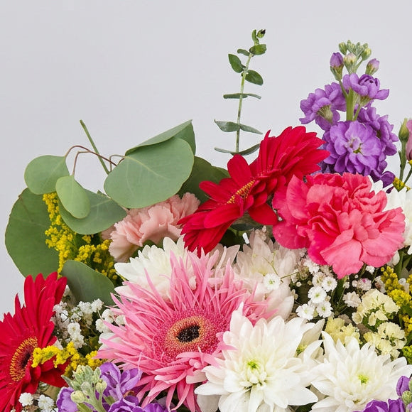 Bright and Cheery Birthday Flower Vase Arrangement