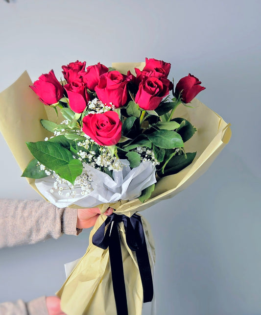 Dozen Red Roses Bouquet