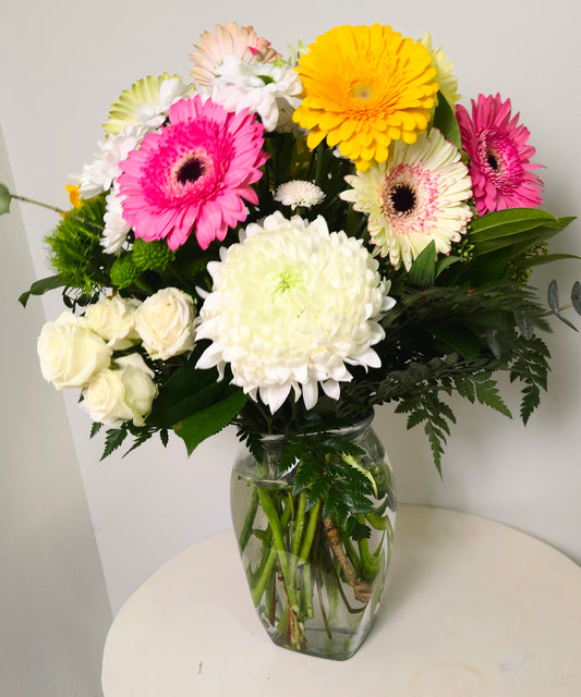 Confetti Garden Signature Celebration Vase Arrangement.