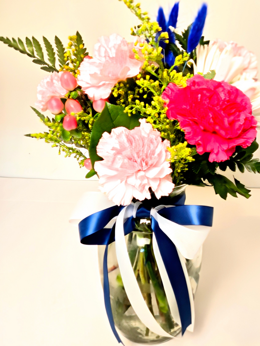 Blue Raspberry Vase Arrangement