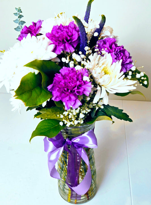 Purple Vase Arrangement