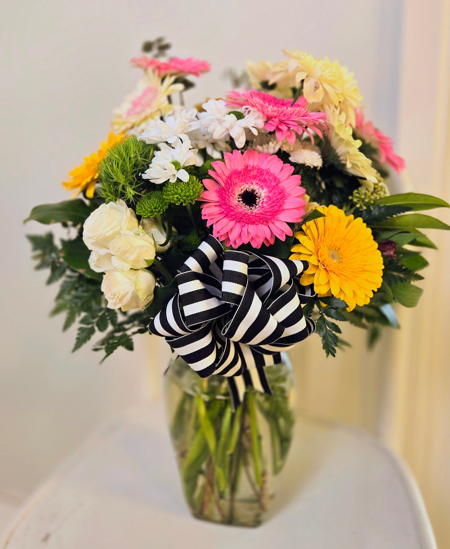 Confetti Garden Signature Celebration Vase Arrangement.