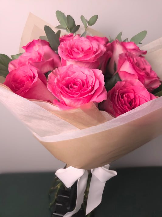 Roses Pink Bouquet Half Dozen