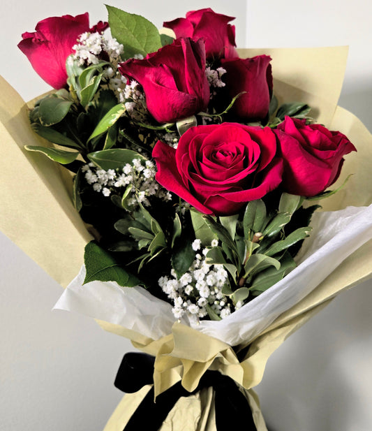 Red Roses Bouquet Half Dozen