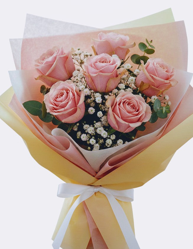 Roses Pink Bouquet Half Dozen