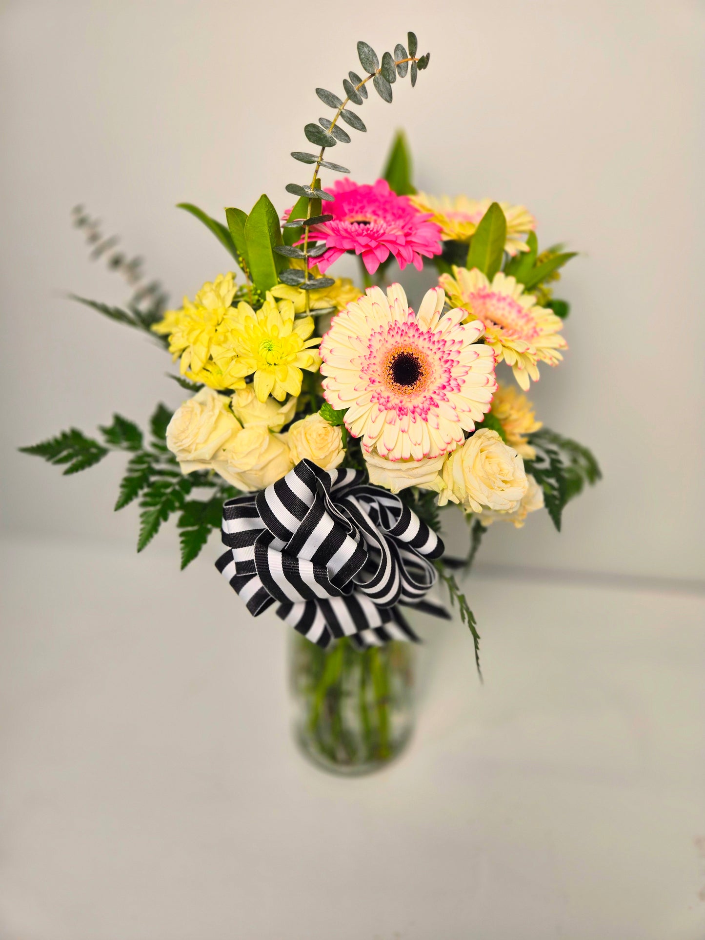 Confetti Garden Signature Celebration Vase Arrangement.